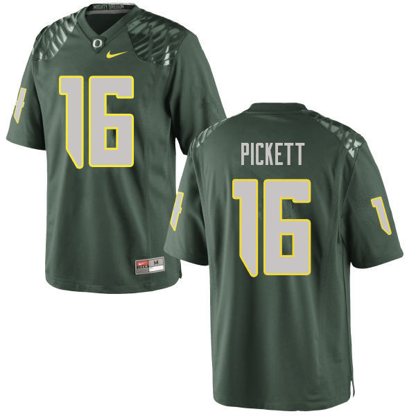 Men #16 Nick Pickett Oregn Ducks College Football Jerseys Sale-Green